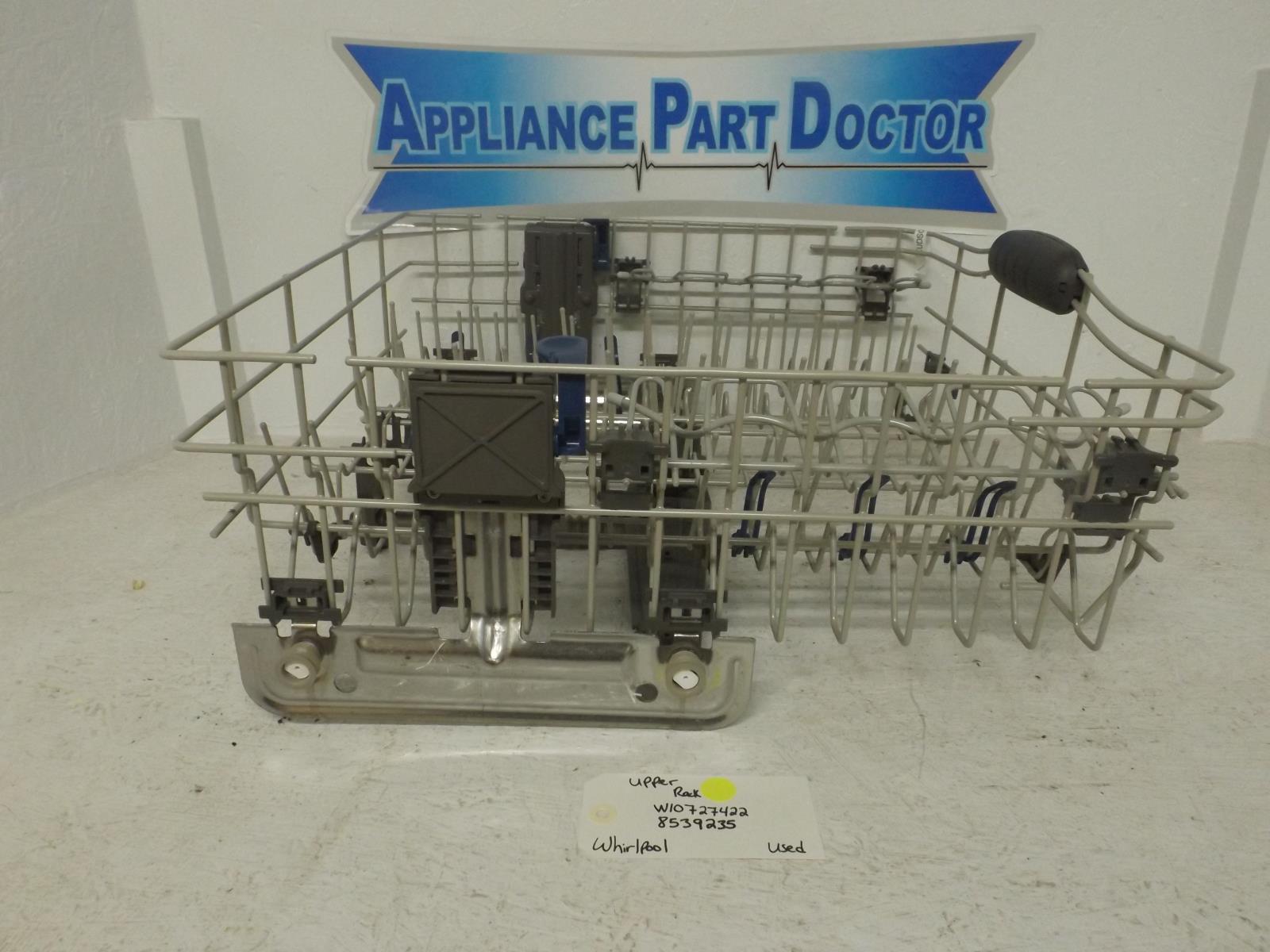 Whirlpool Dishwasher W10727422 8539235 Upper Dish Rack Used Whirlpool Dishwasher W10727422 8539235 Upper Dish Rack Used
